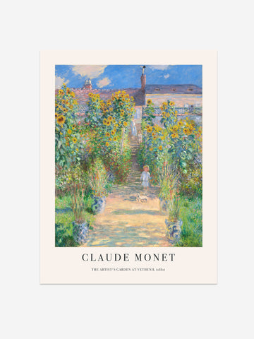 Claude Monet The Artist's Garden Fine Art Print