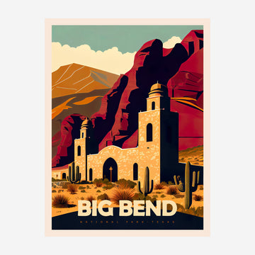 Big Bend National Park, Texas Travel Poster