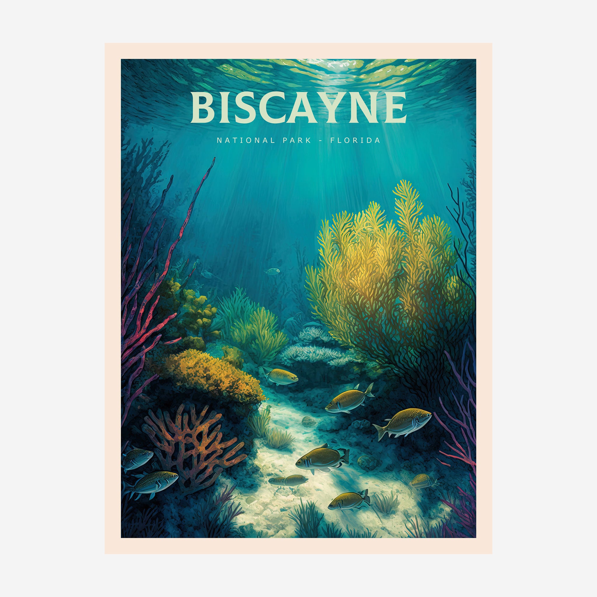 Biscayne National Park, Florida Travel Poster