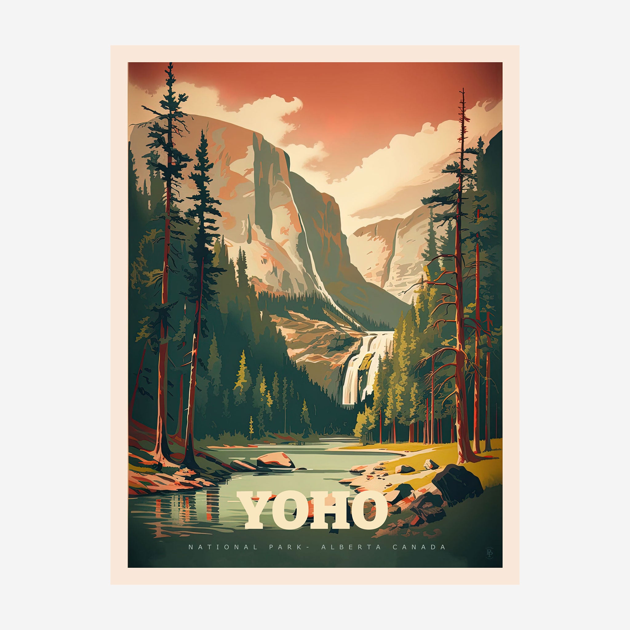 Yoho National Park Poster - Canadian Rockies Art Print