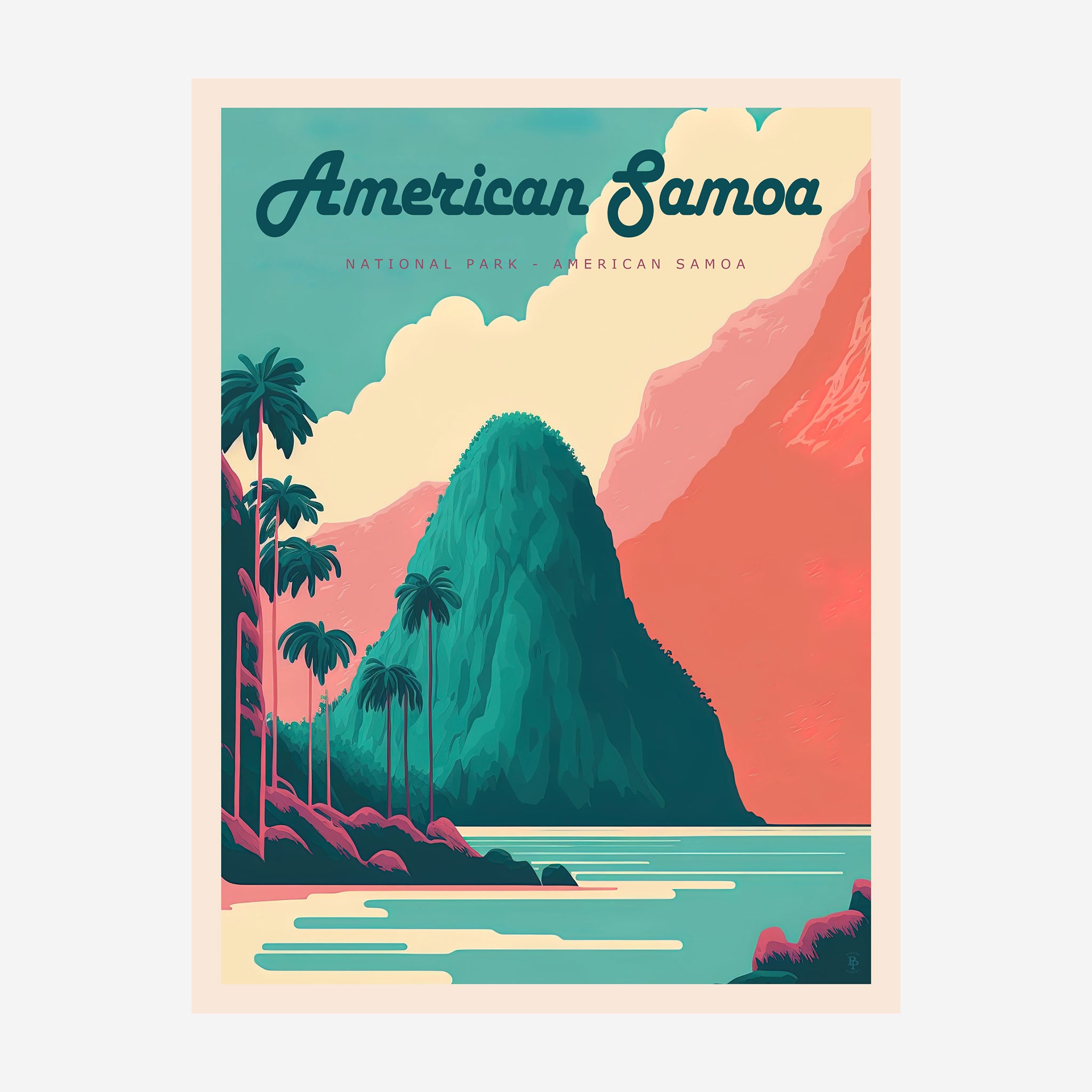 National Park of American Samoa Travel Poster