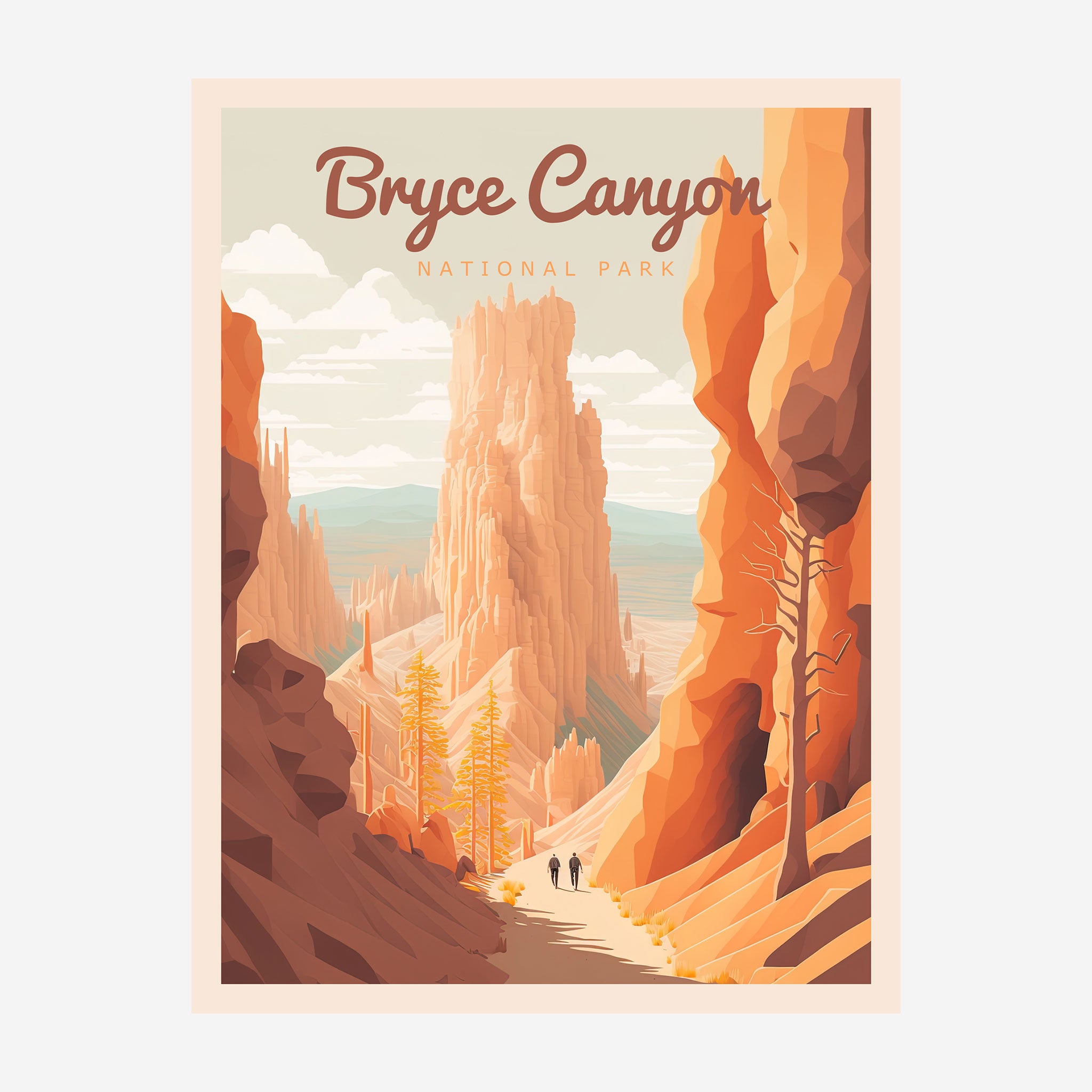 Bryce Canyon National Park, Utah Travel Poster