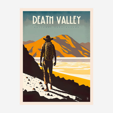 Death Valley National Park, California and Nevada Travel Poster