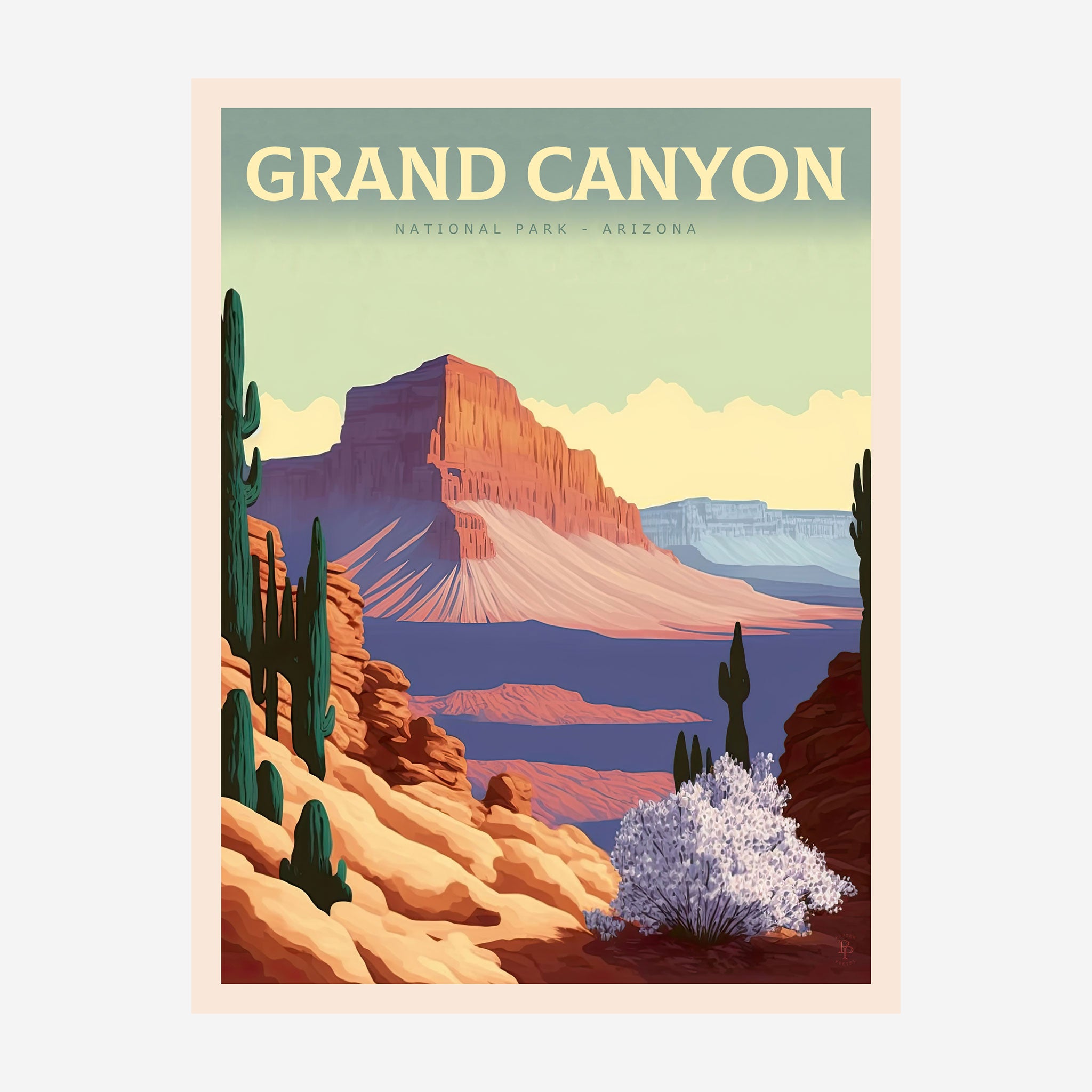 Grand Canyon National Park, Arizona Travel Poster