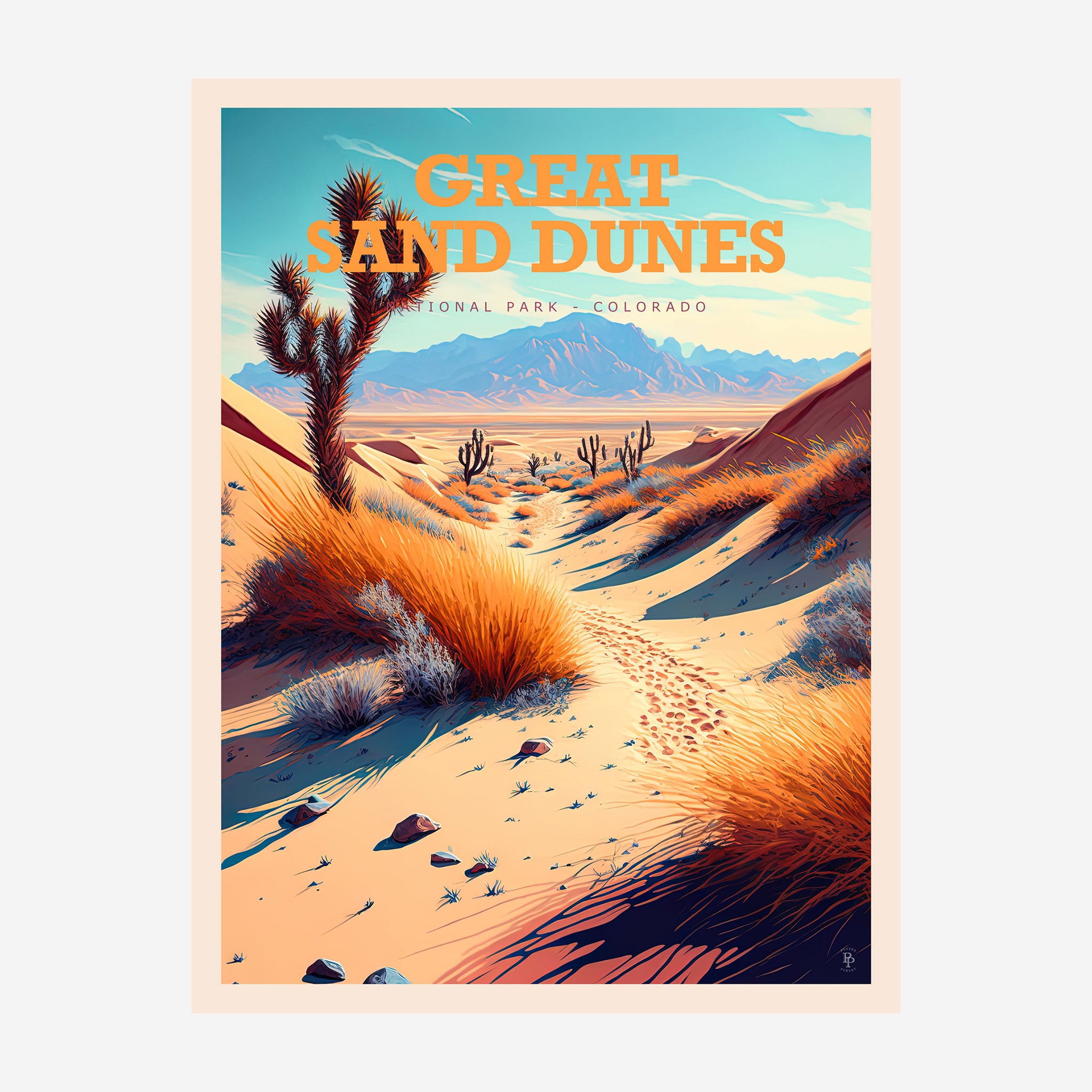 Great Sand Dunes National Park, Colorado Travel Poster