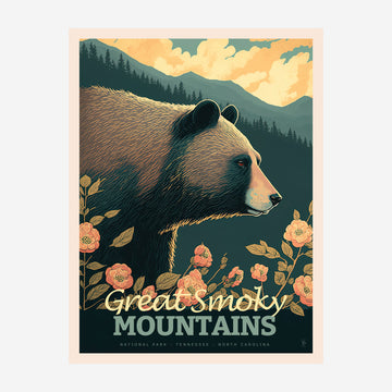 Great Smoky Mountains National Park, Tennessee and North Carolina Travel Poster