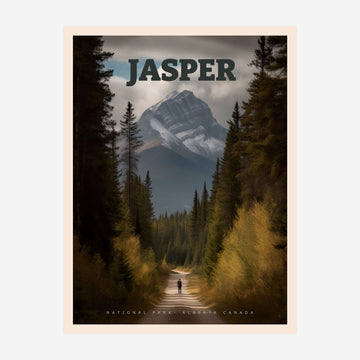 Jasper National Park Art Print - Canadian Wilderness Poster