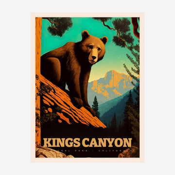 Kings Canyon National Park, California Travel Poster