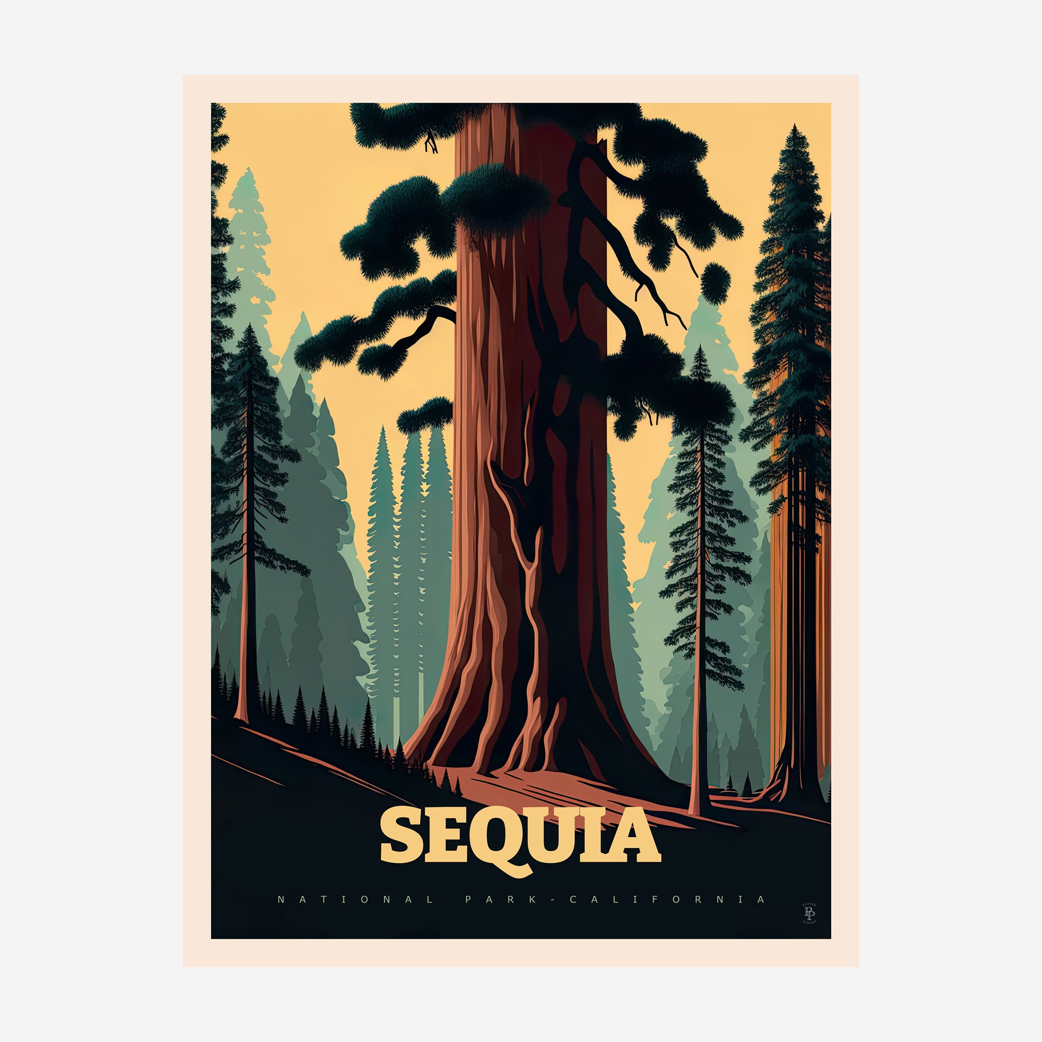 Sequoia National Park, California Travel Poster