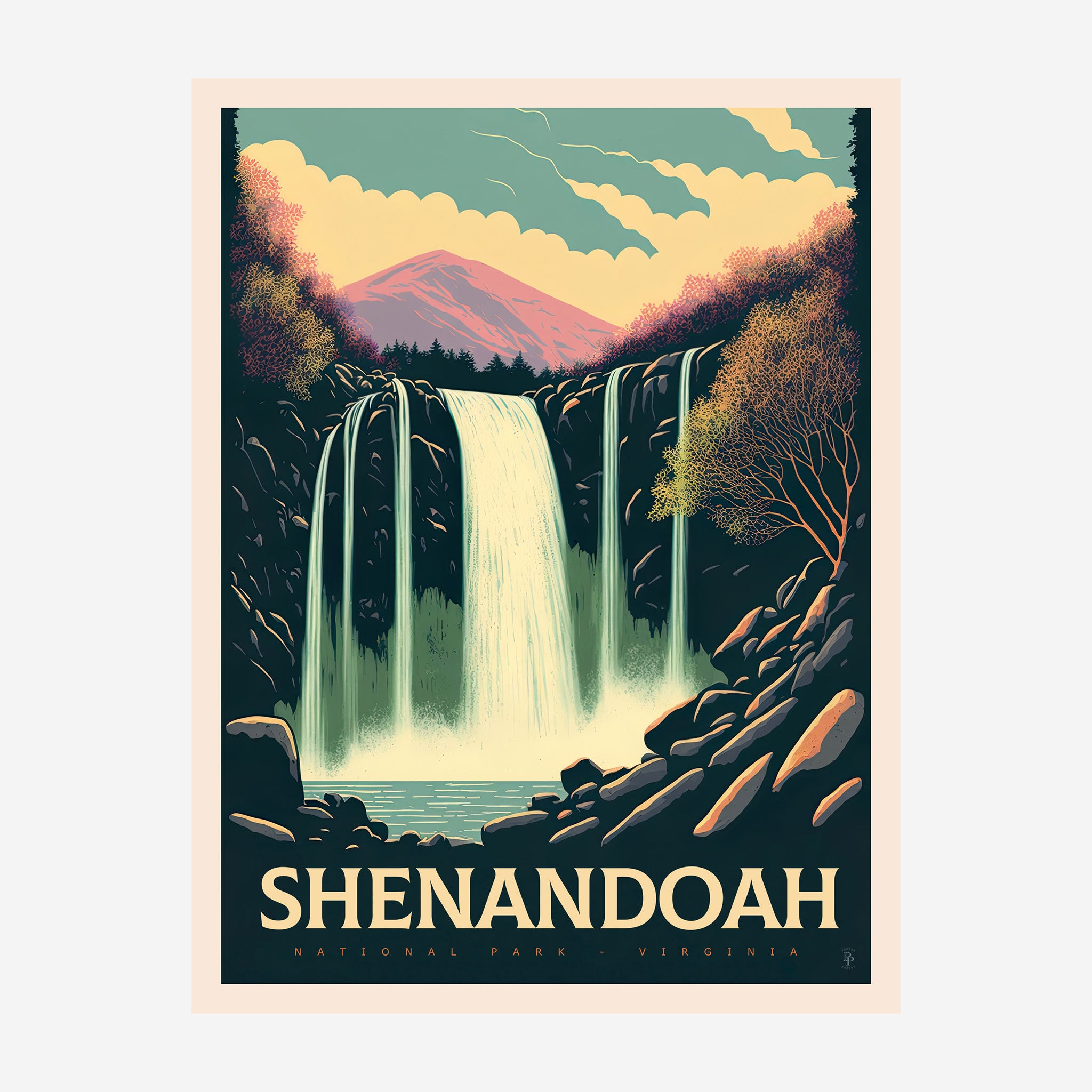 Shenandoah National Park, Virginia Travel Poster