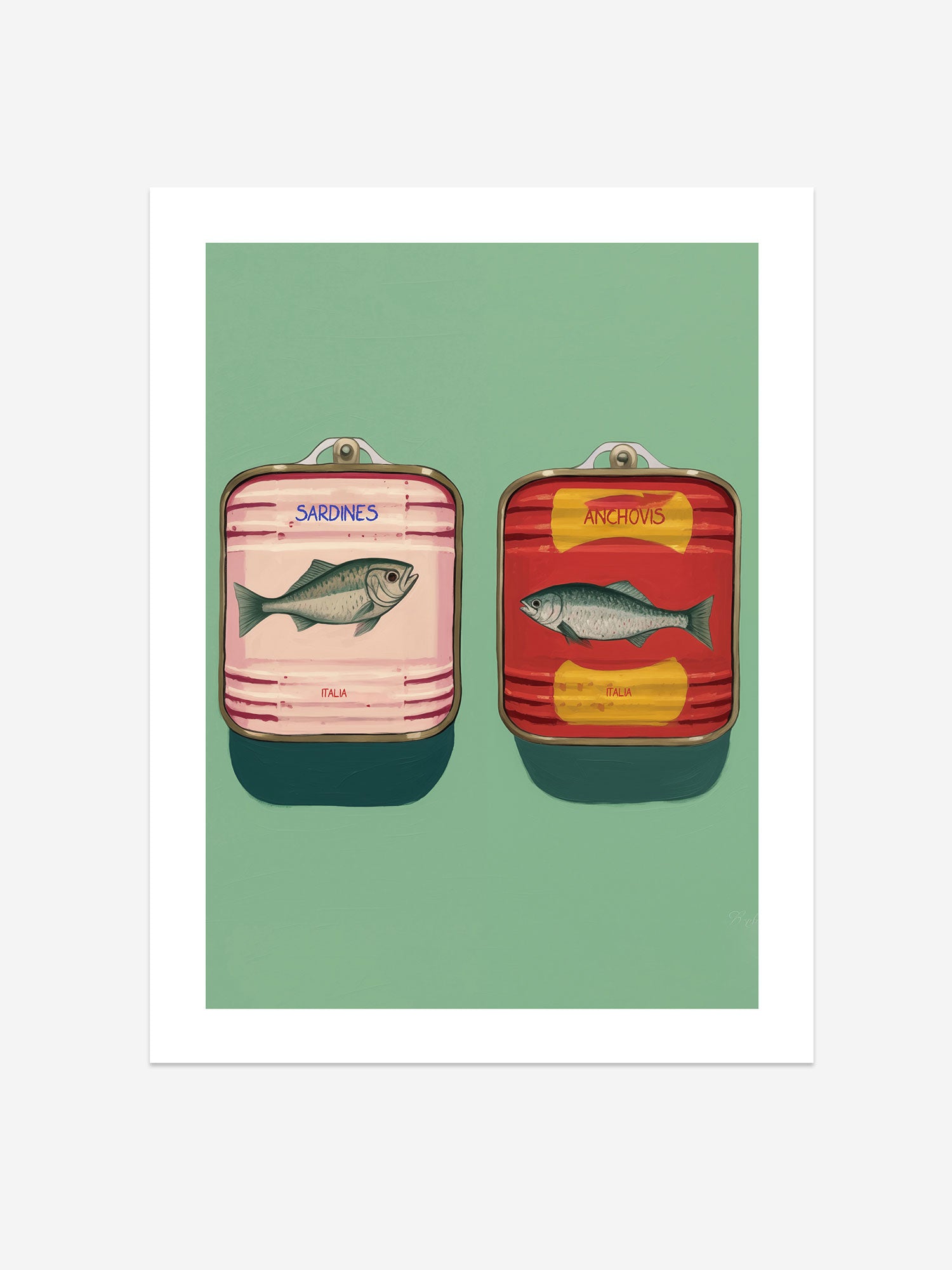 Sardines and Anchovies Pop Art Print