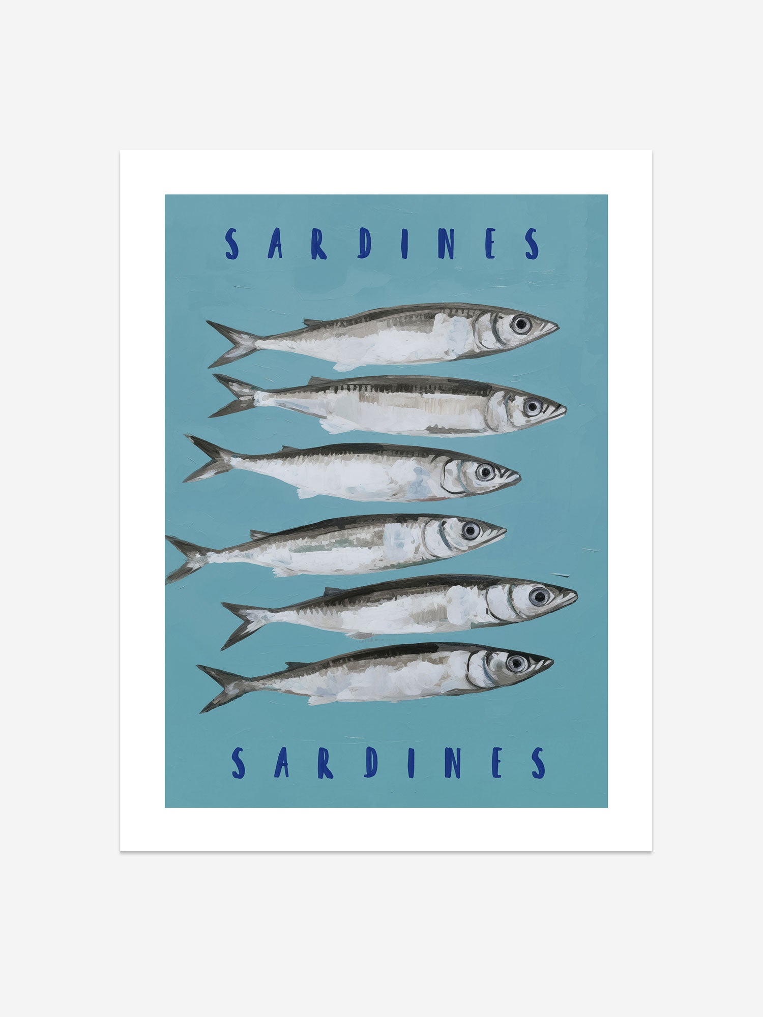 Sardines Art Print – Coastal Kitchen Decor