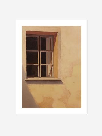 Sunlit Window Wall Art – Minimalist Architectural Print