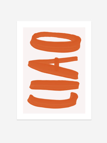 Bold 'CIAO' Art Print – Minimalist Italian-Inspired Wall Decor