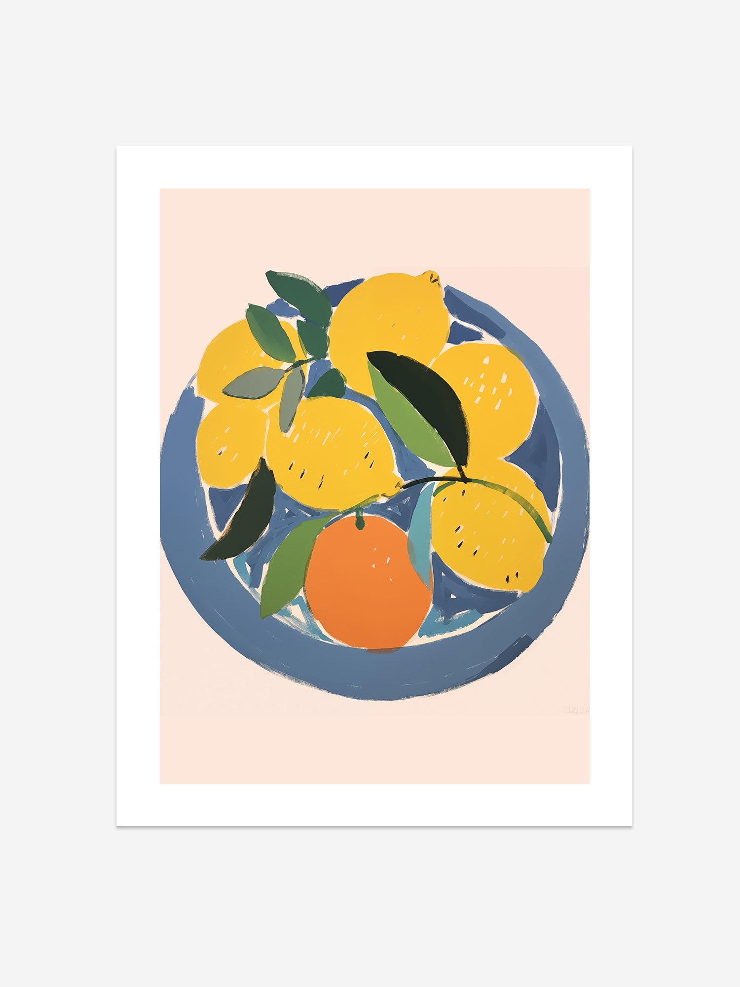 Modern Citrus Fruit Art Print