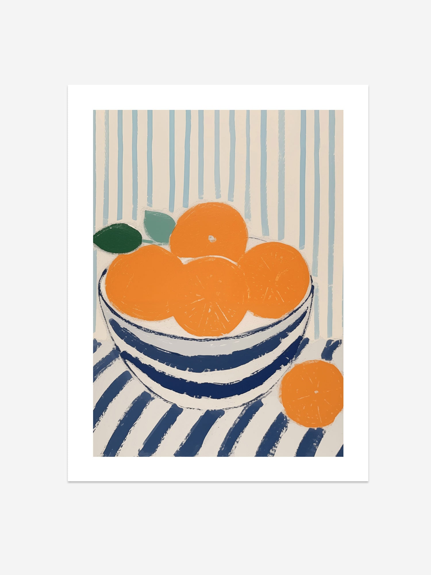 Vibrant Orange Bowl Art Print