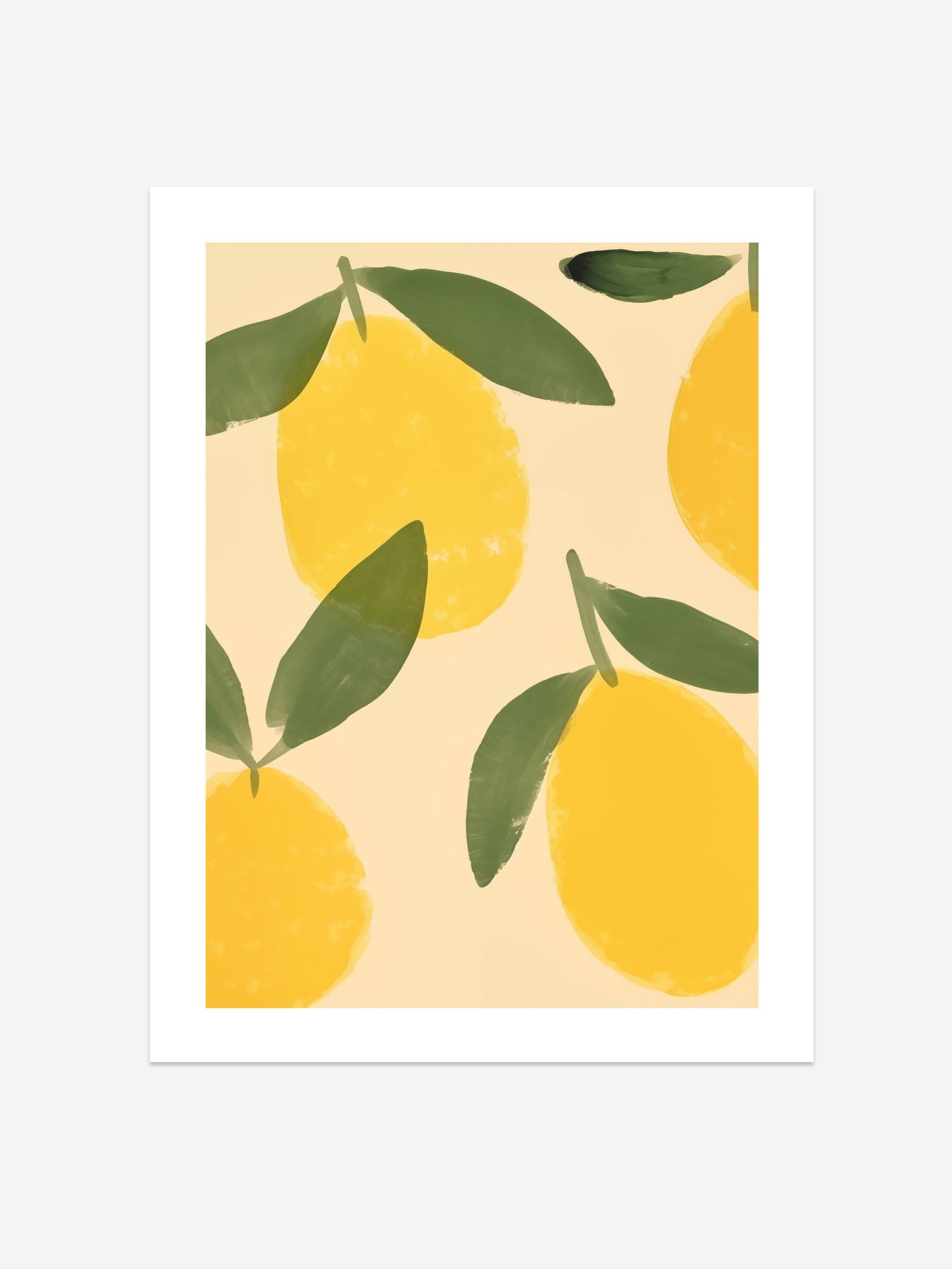 Minimalist Lemon Art Print