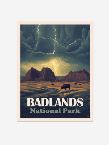 Badlands National Park Poster - Exclusive Wall Art Print