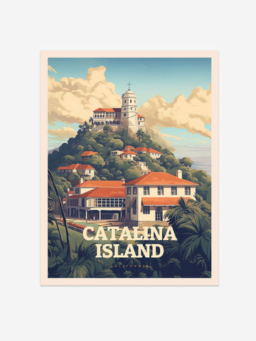 Catalina Island Travel Poster – Vintage-Inspired Wall Art Print