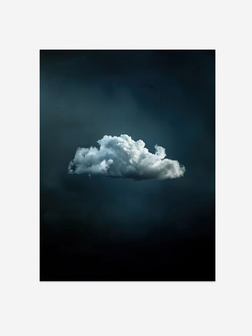 Mystical Indigo Cloud – Atmospheric Wall Art