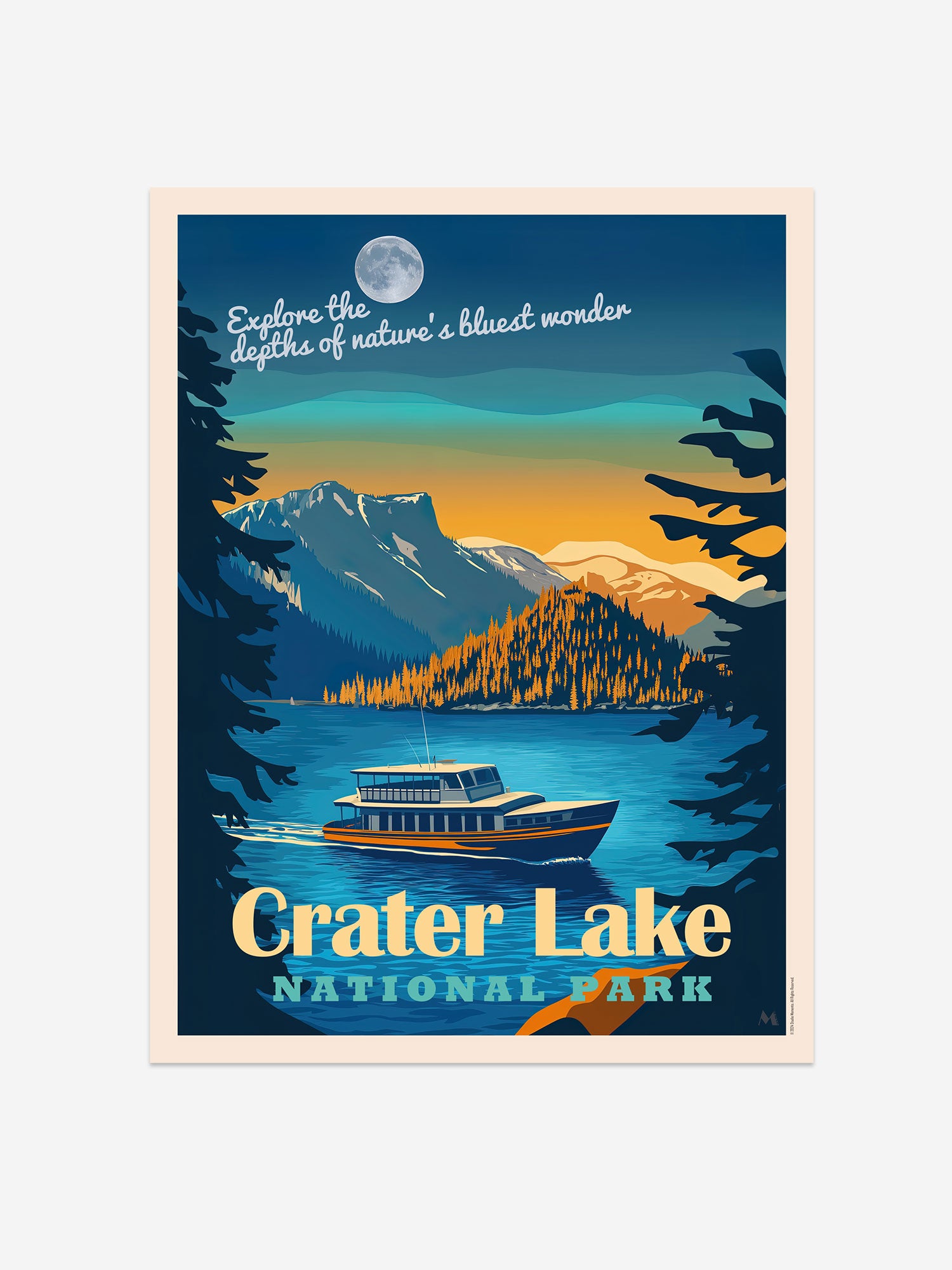 Crater Lake National Park Poster - Exclusive Wall Art Print