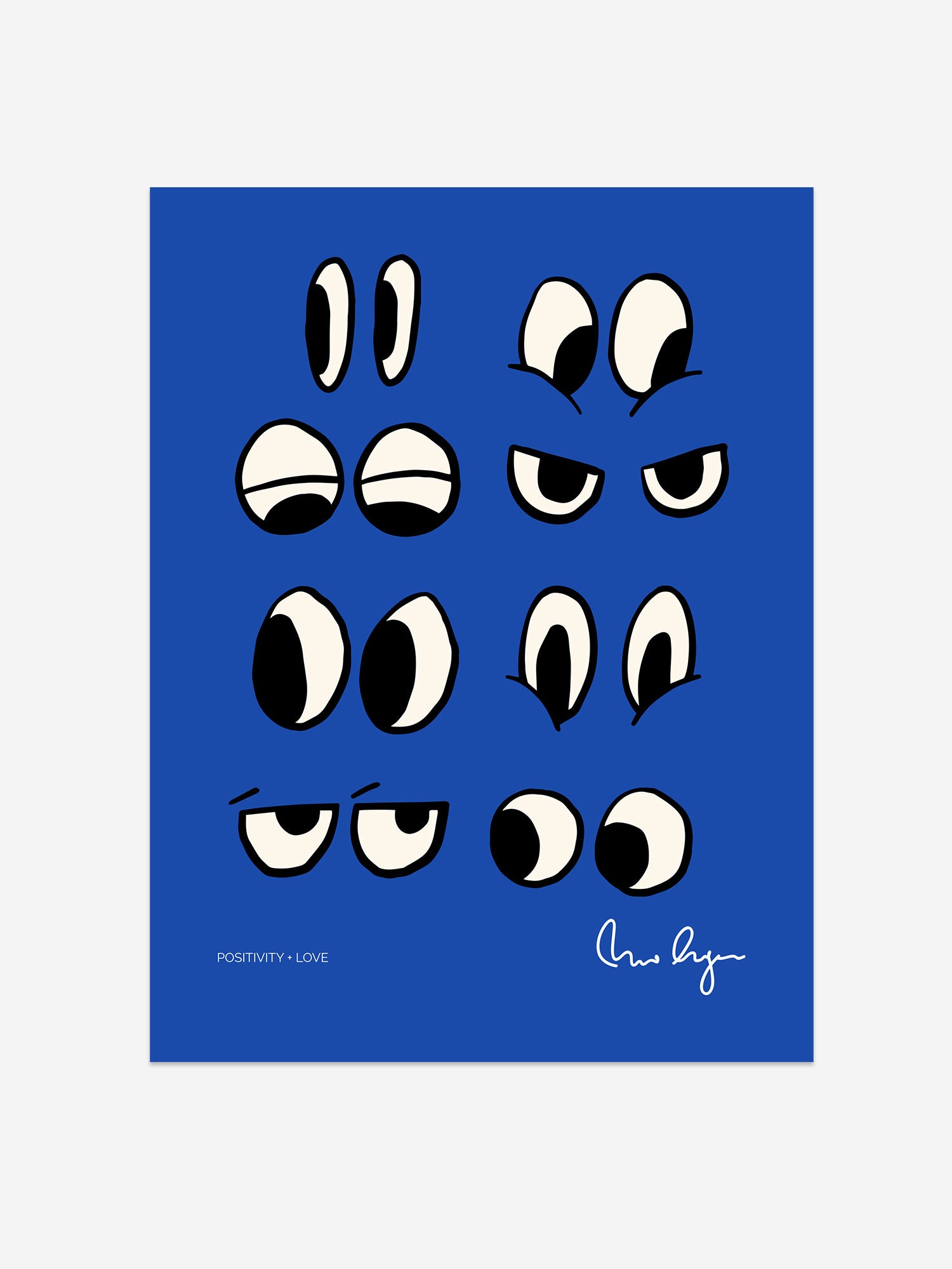 Blue Eyes Expressions Art Print – Positivity & Love Collection