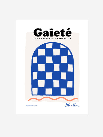 Gaieté Checkered Arch Art Print