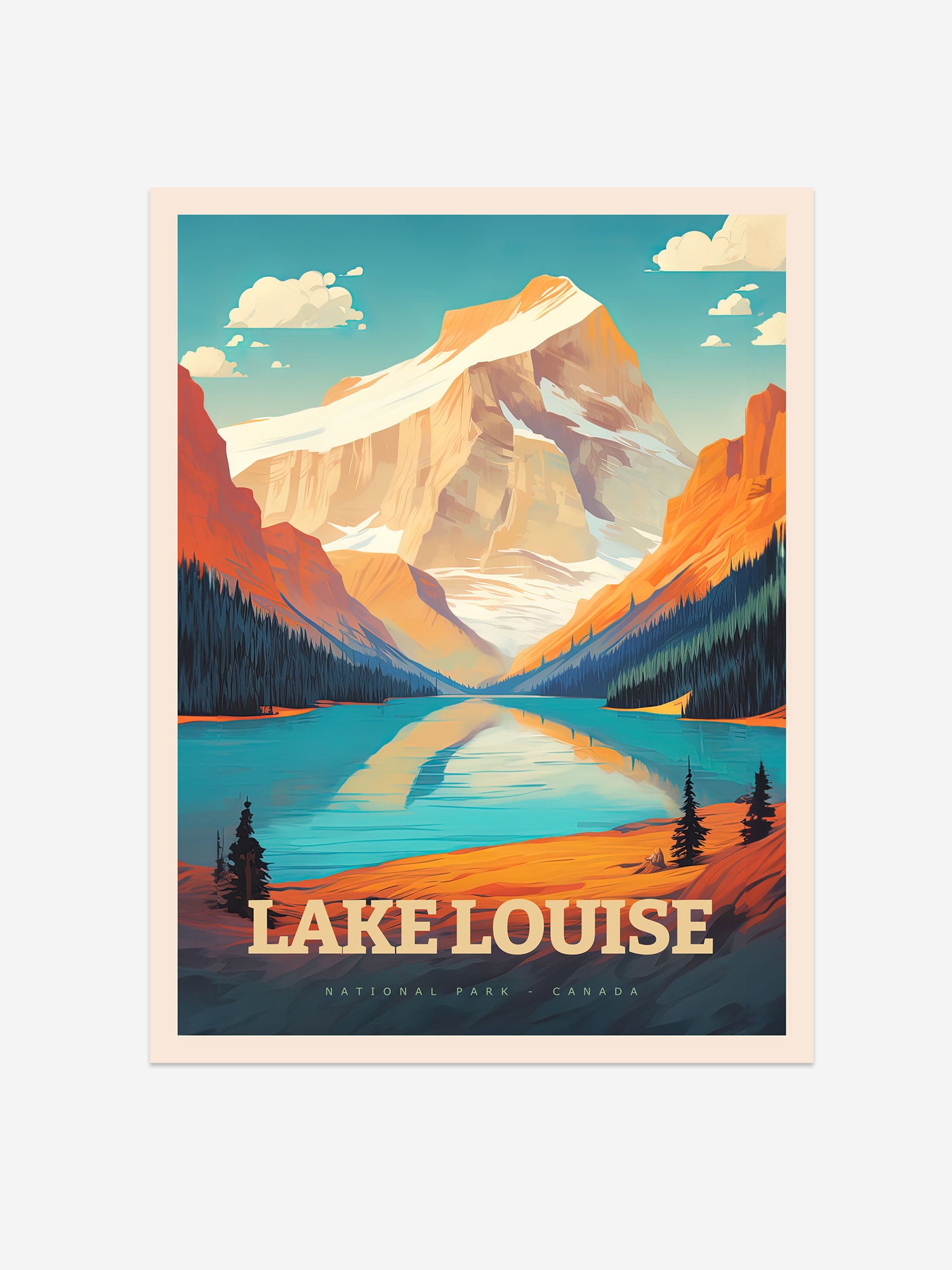 Lake Louise Art Print - Banff National Park Poster