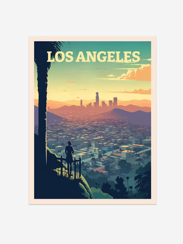 Los Angeles, California Travel Poster