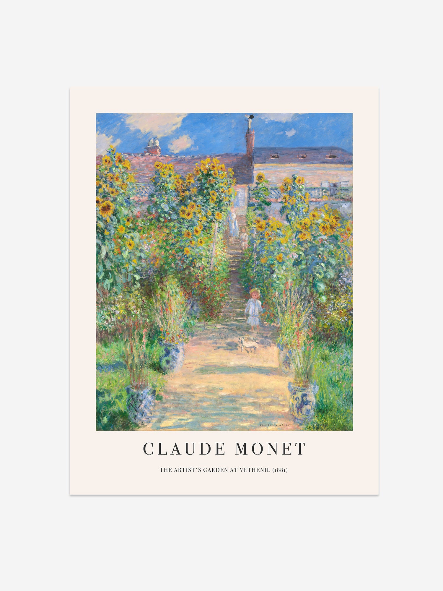 Claude Monet The Artist's Garden Fine Art Print