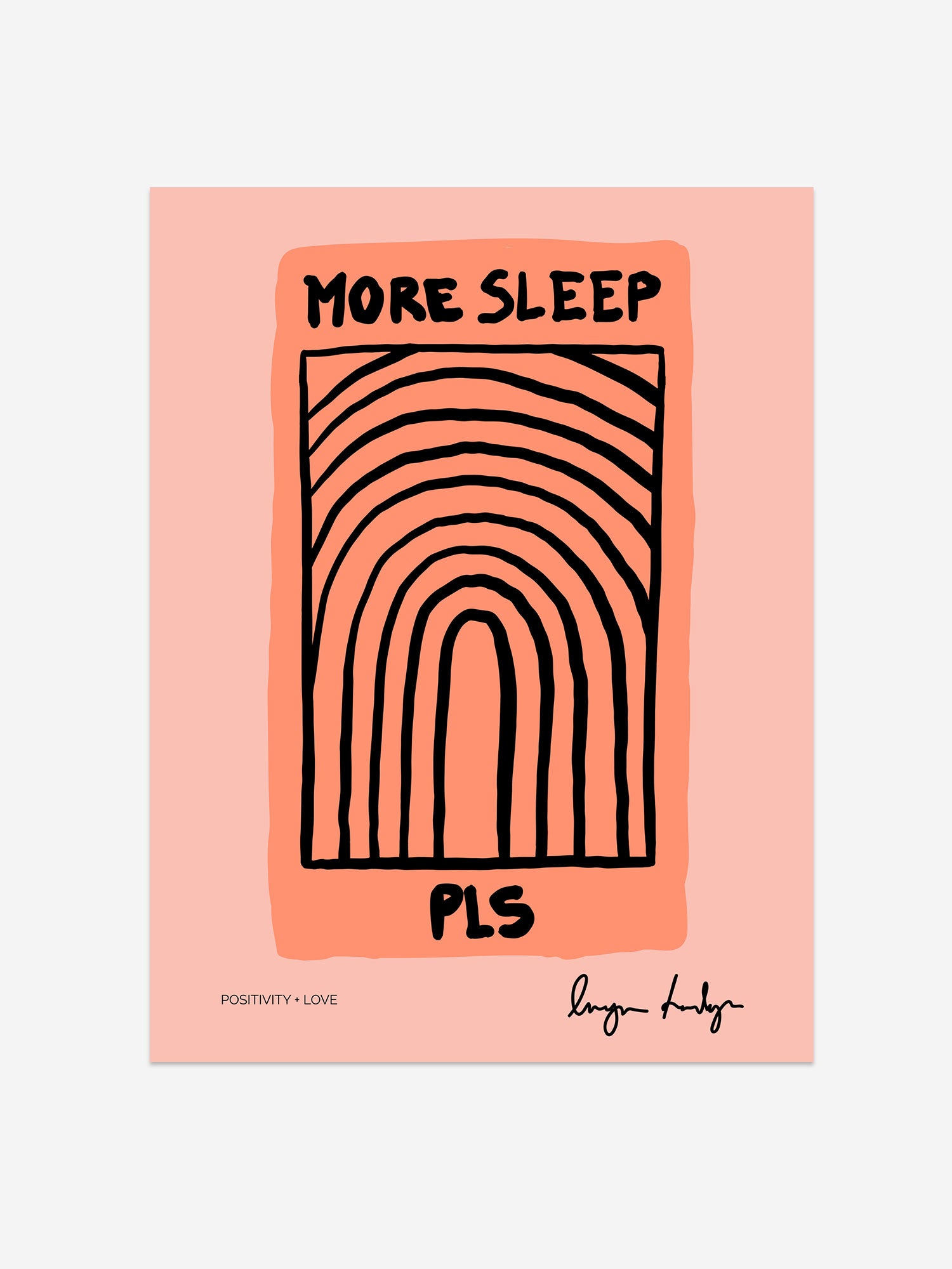 "More Sleep Pls" – Cozy & Playful Print