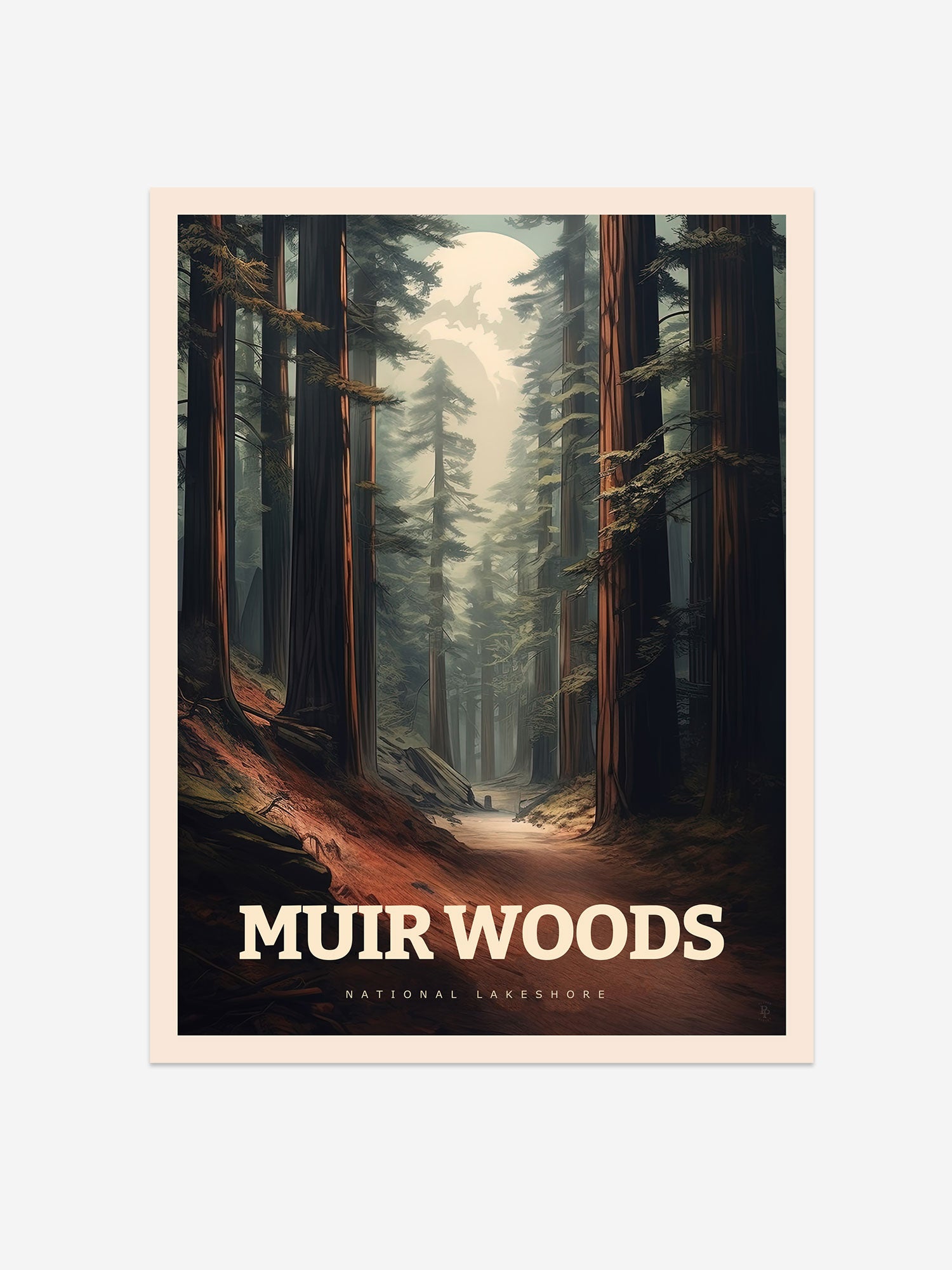 Muir Woods, California Travel Poster