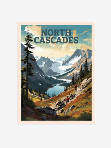 North Cascades National Park, Washington Travel Poster