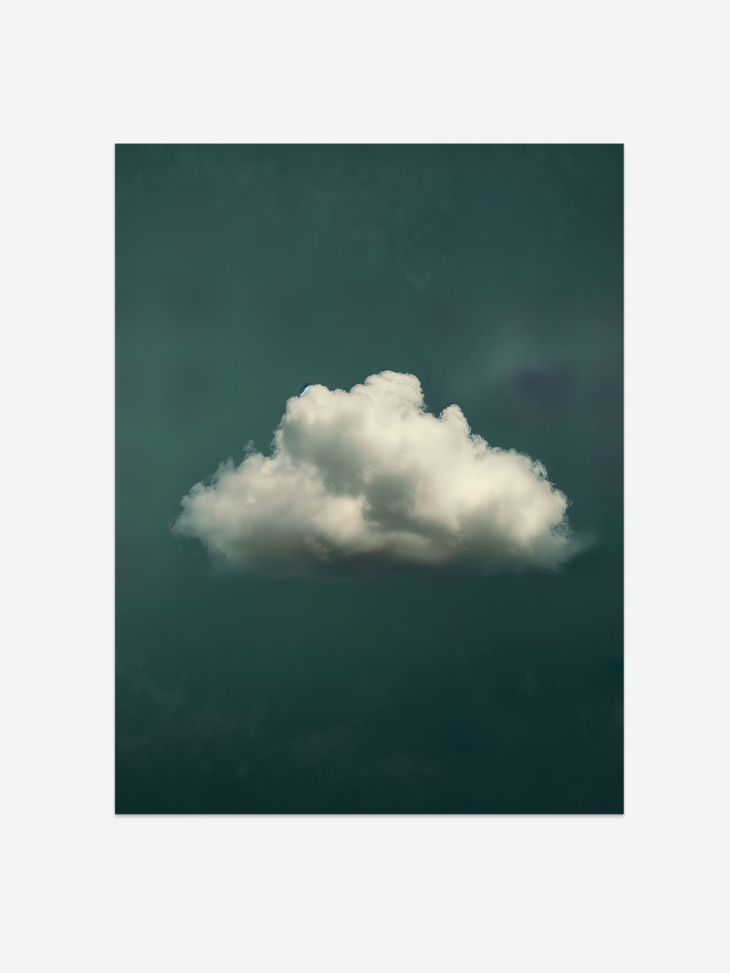 Soft Cloud on Sage Green – Peaceful Wall Art