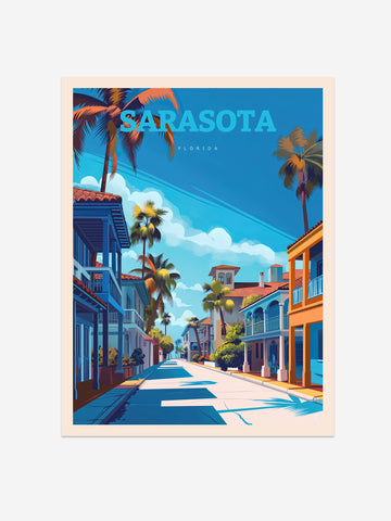 Sarasota, Florida Travel Poster