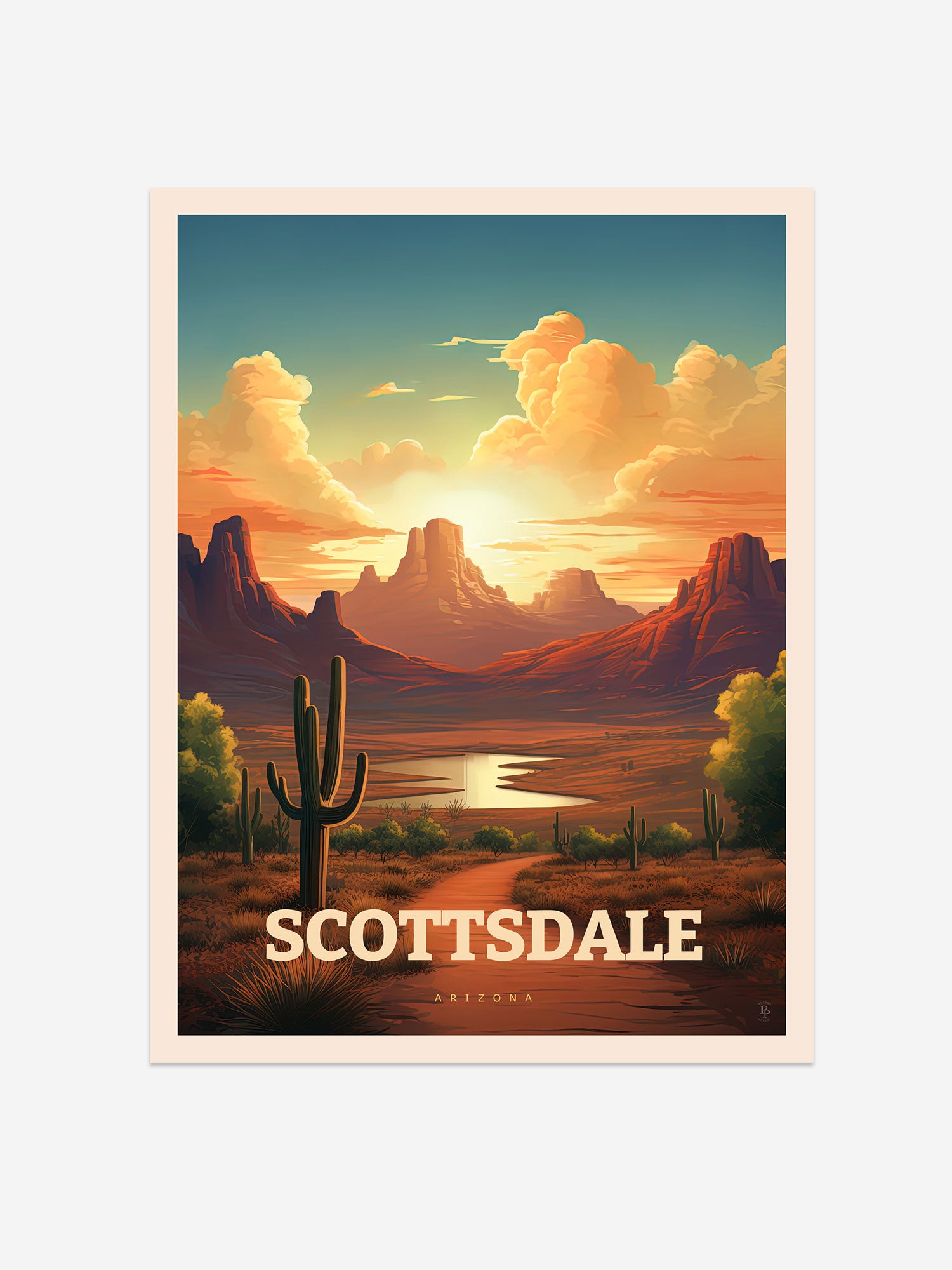 Scottsdale, Arizona Travel Poster