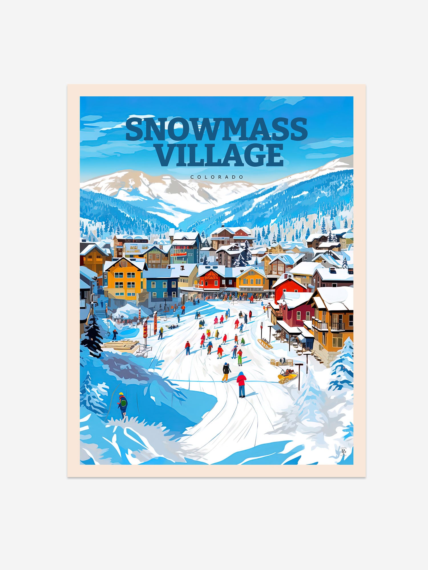 Snowmass Village, Colorado Travel Poster