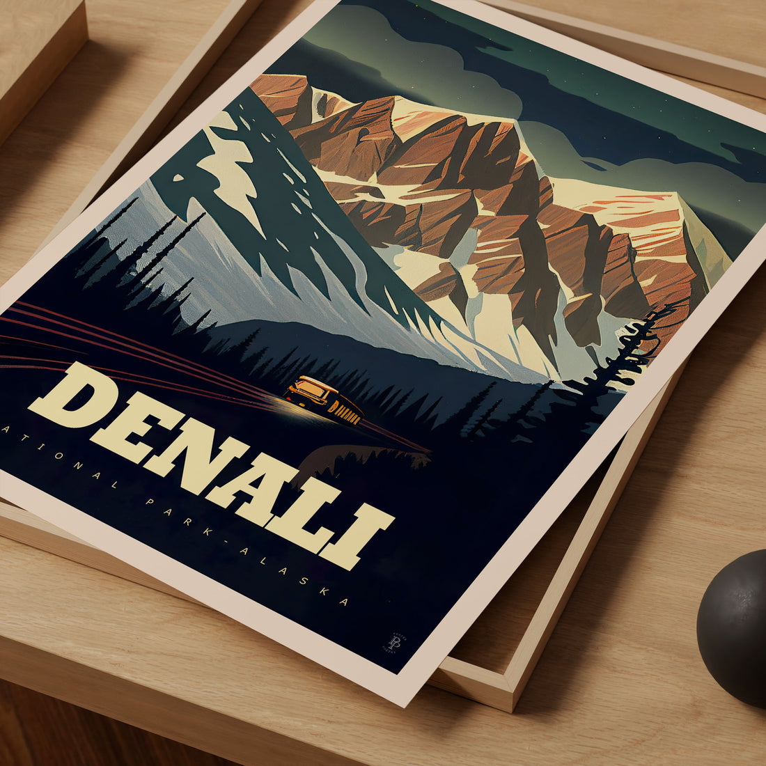 Denali National Park, Alaska Travel Poster