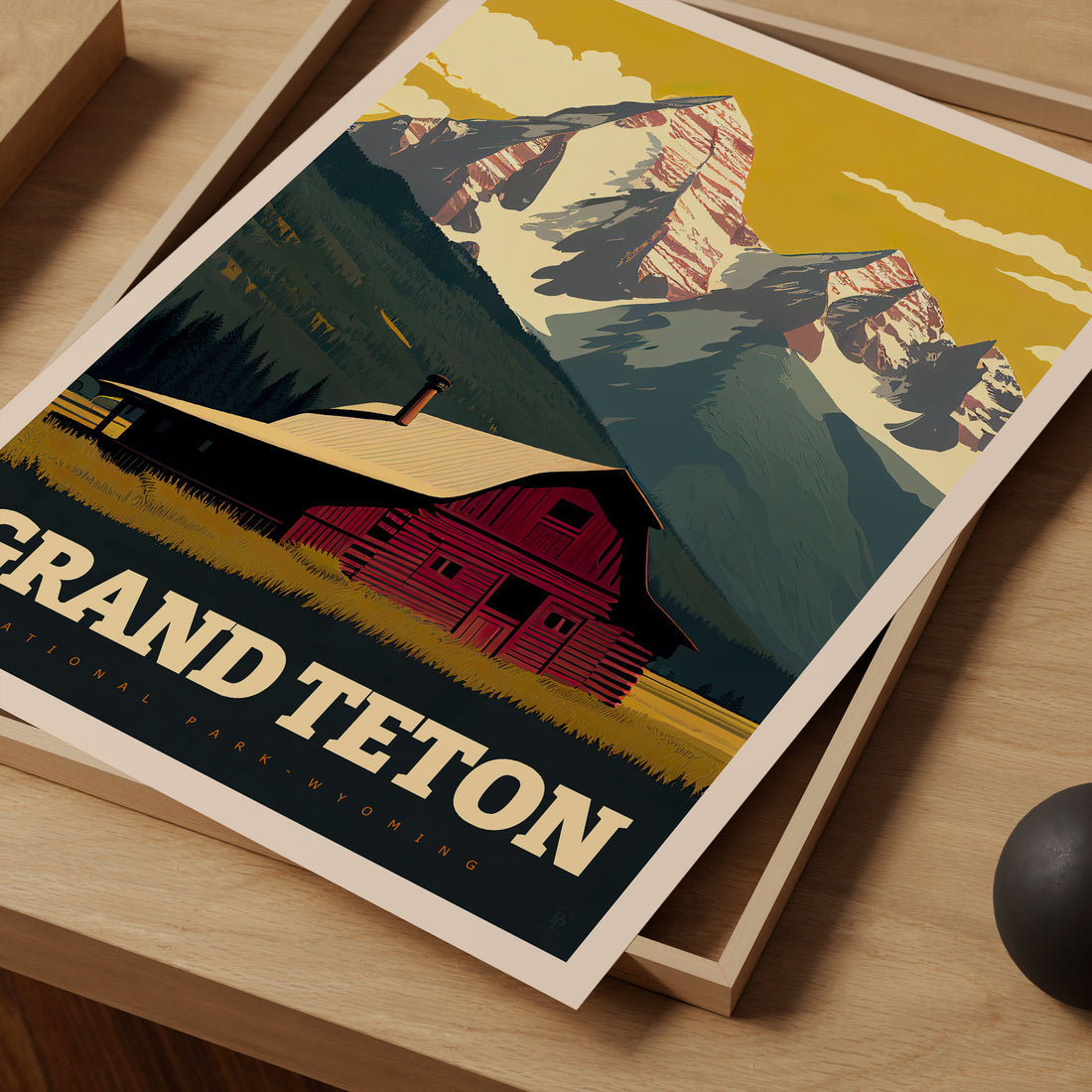 Grand Teton National Park, Wyoming Travel Poster