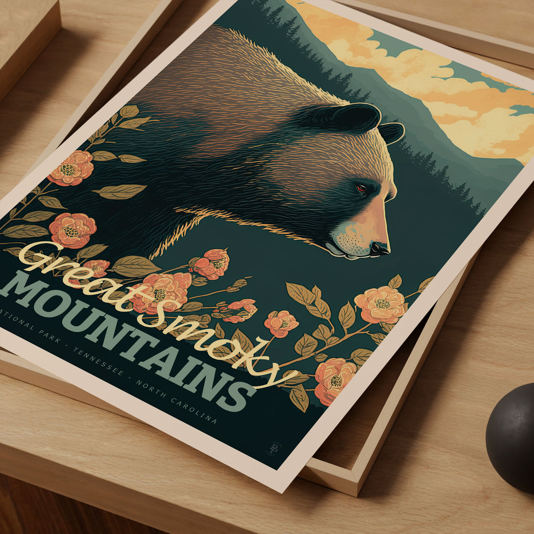 Great Smoky Mountains National Park, Tennessee and North Carolina Travel Poster