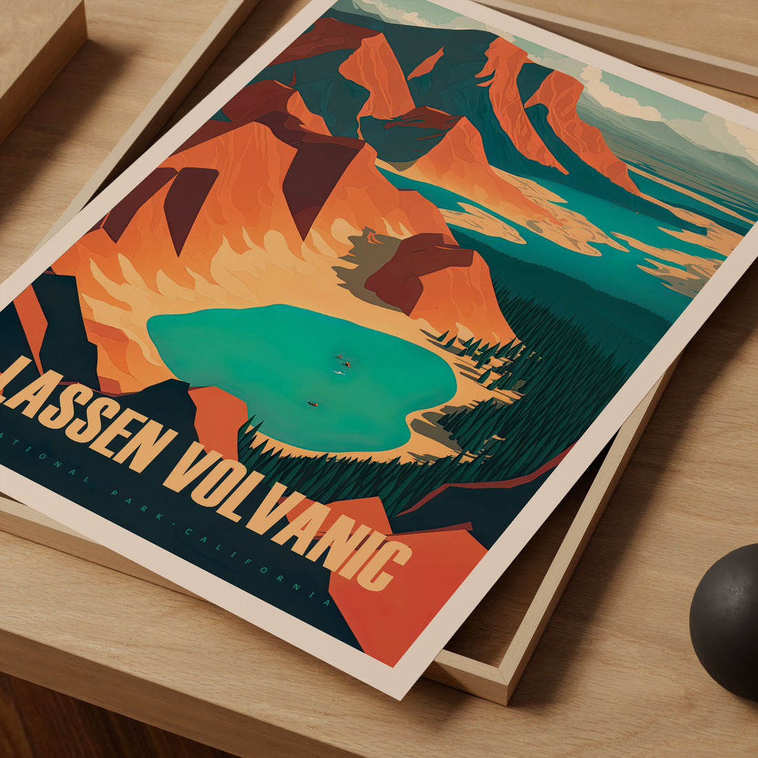 Lassen Volcanic National Park, California Travel Poster