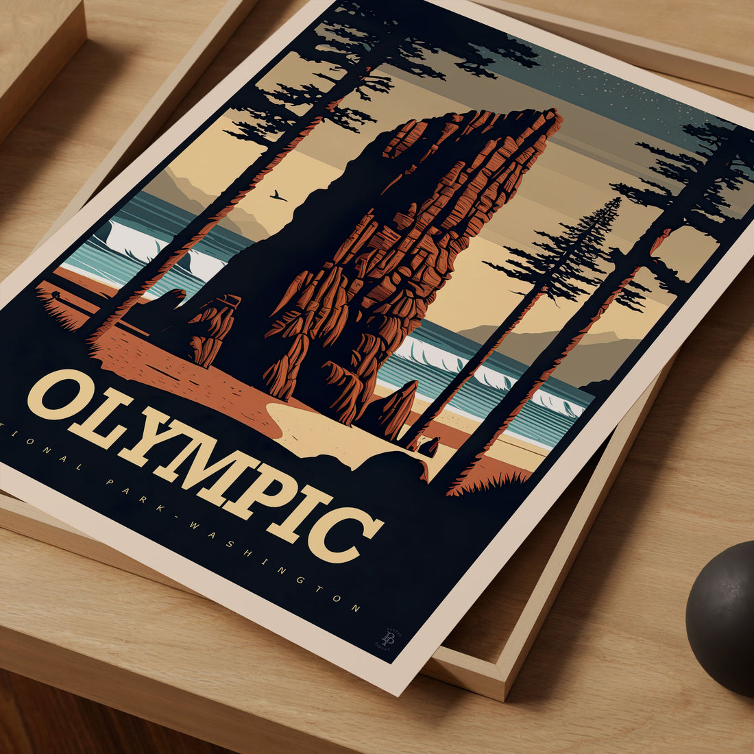 Olympic National Park, Washington Travel Poster