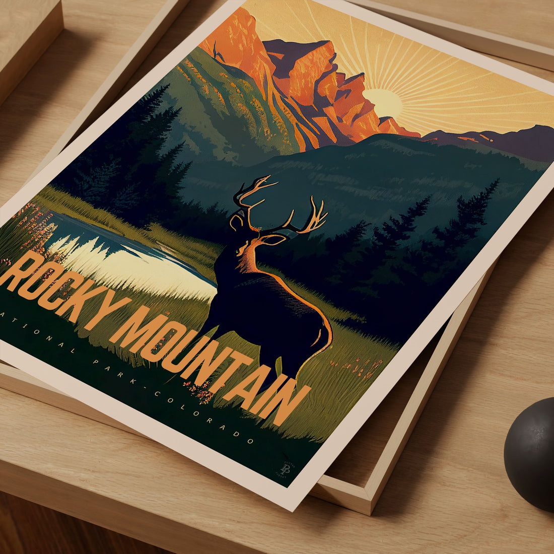 Rocky Mountain National Park, Colorado Travel Poster