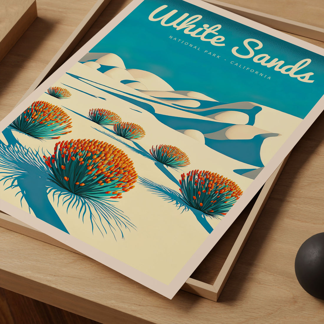 White Sands National Park, New Mexico Travel Poster