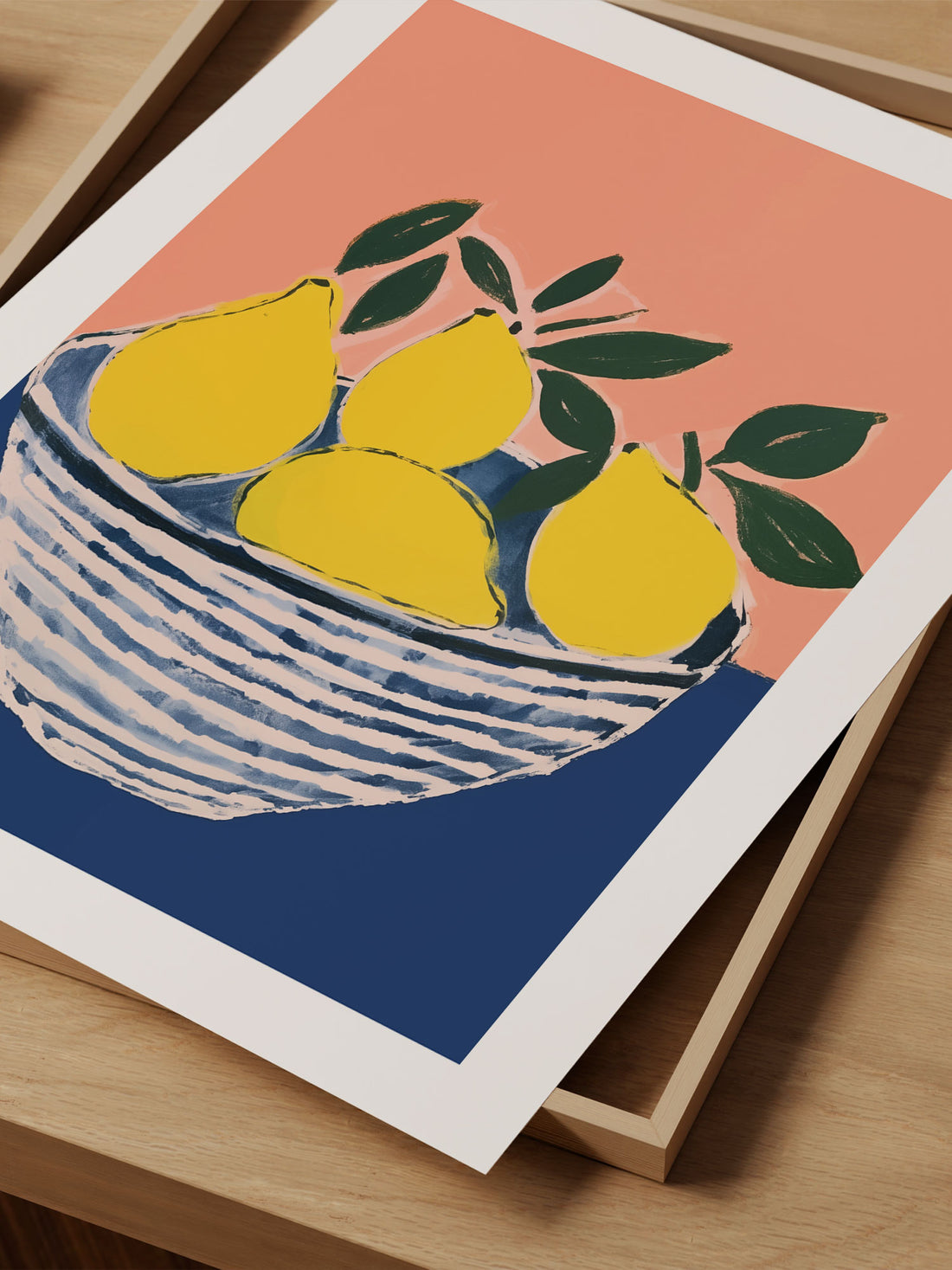 Modern Citrus Bowl Art Print