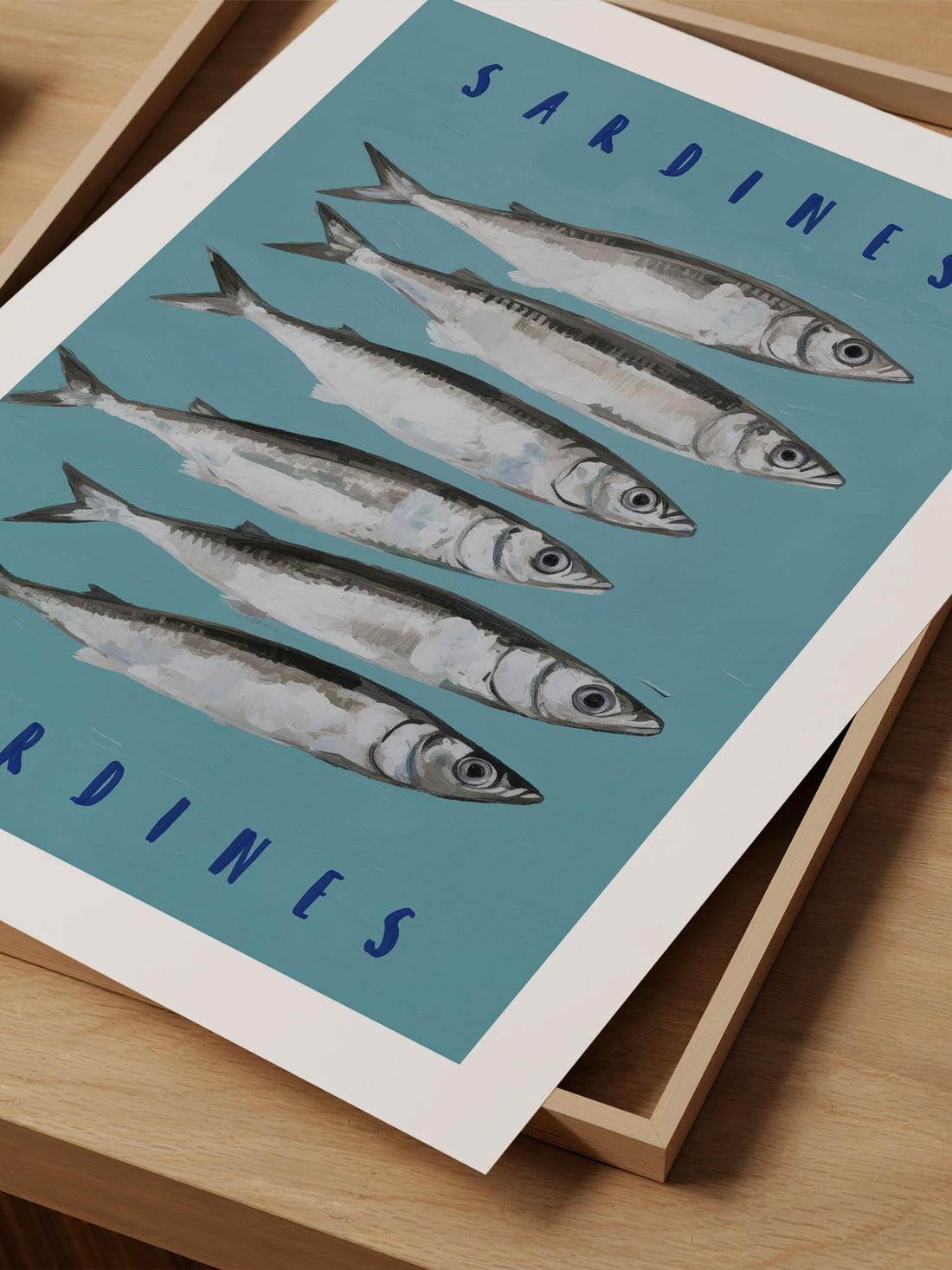 Sardines Art Print – Coastal Kitchen Decor