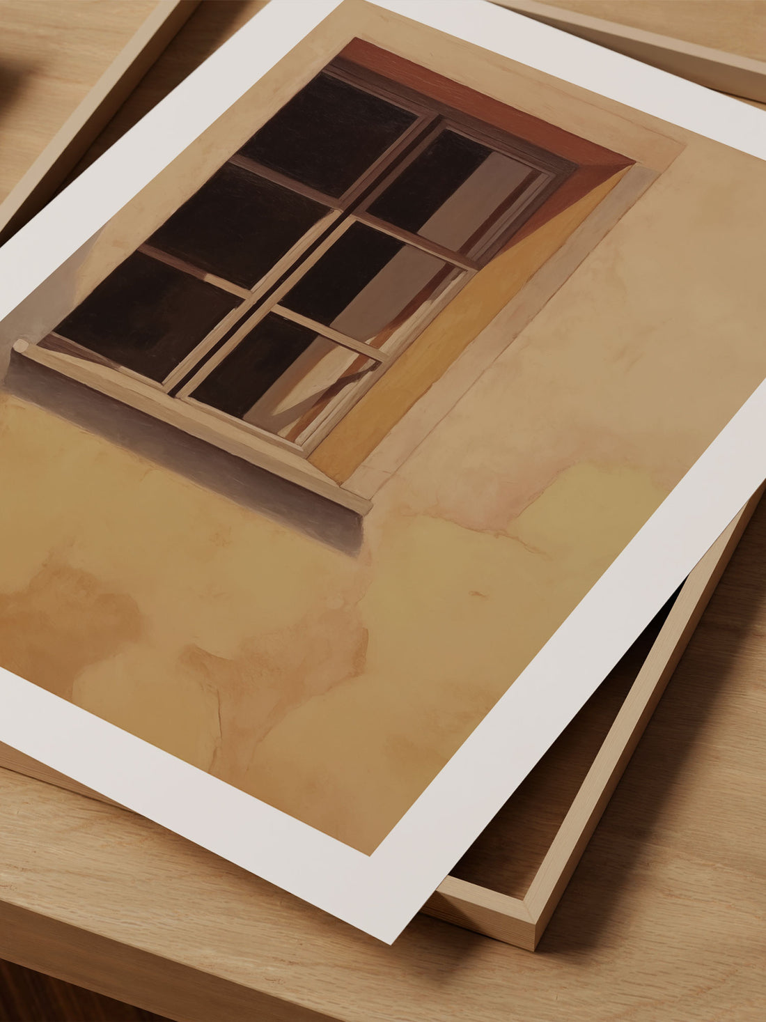 Sunlit Window Wall Art – Minimalist Architectural Print