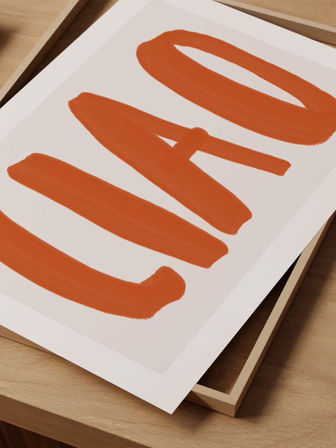 Bold 'CIAO' Art Print – Minimalist Italian-Inspired Wall Decor