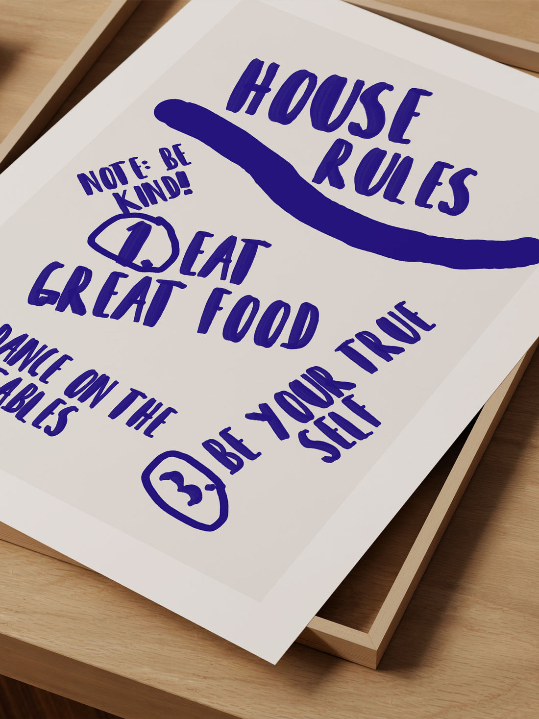 House Rules Art Print