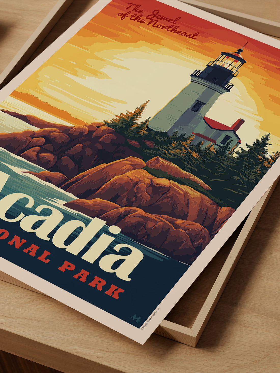 Acadia National Park Poster - Original Wall Art Print for Nature Lovers